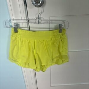 Women's Neon Yellow Shorts